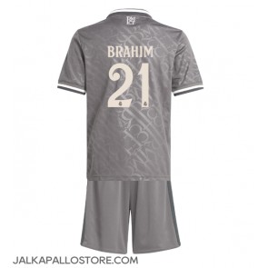 Real Madrid Brahim Diaz #21 Kolmaspaita Lapsille 2024-25 Lyhythihainen (+ shortsit)